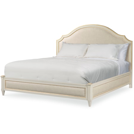 Monarch Transitional Upholstered King Bed
