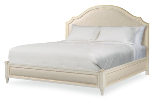 Monarch Transitional Upholstered King Bed