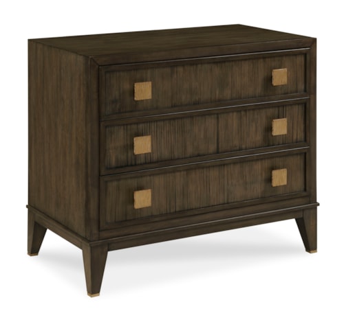 Carlyle 3 Drawer Nightstand-Mink