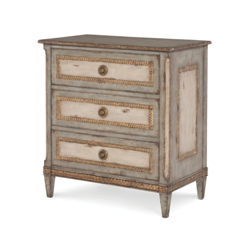 Monarch Traditional 3-Drawer Nightstand