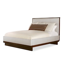 Vienna Contemporary Upholstered Platform Bed - King