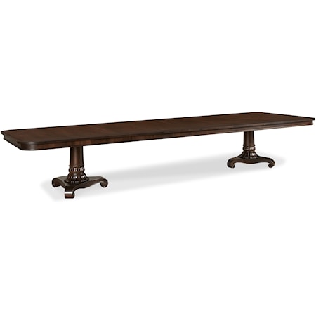 Double Pedestal Dining Table