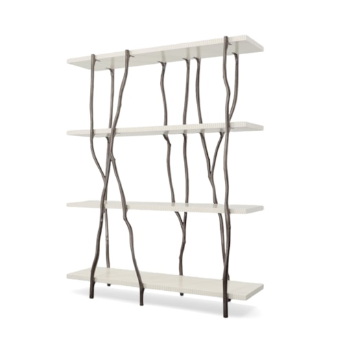 Willow Modern Contemporary 4-Shelf Etagere