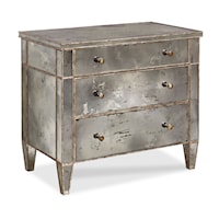 Industrial 3-Drawer Bedside Chest