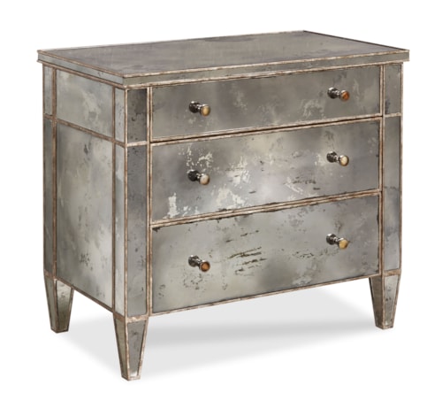 Industrial 3-Drawer Bedside Chest