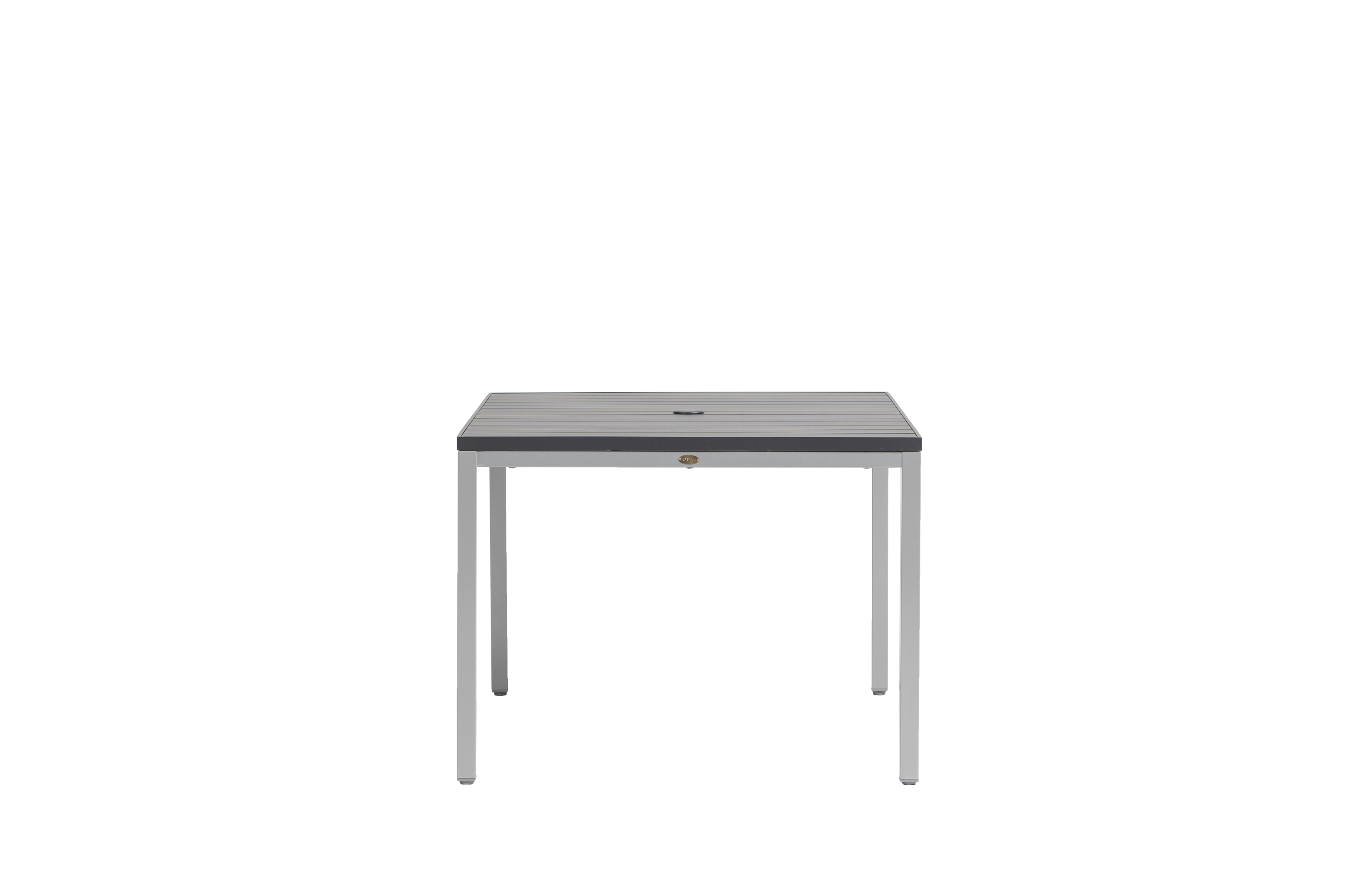 Ratana Zunix Sq. Aluminum Dining Table w/Umbrella Hole