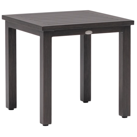 Casual 23" Sq. Block-Leg End Table