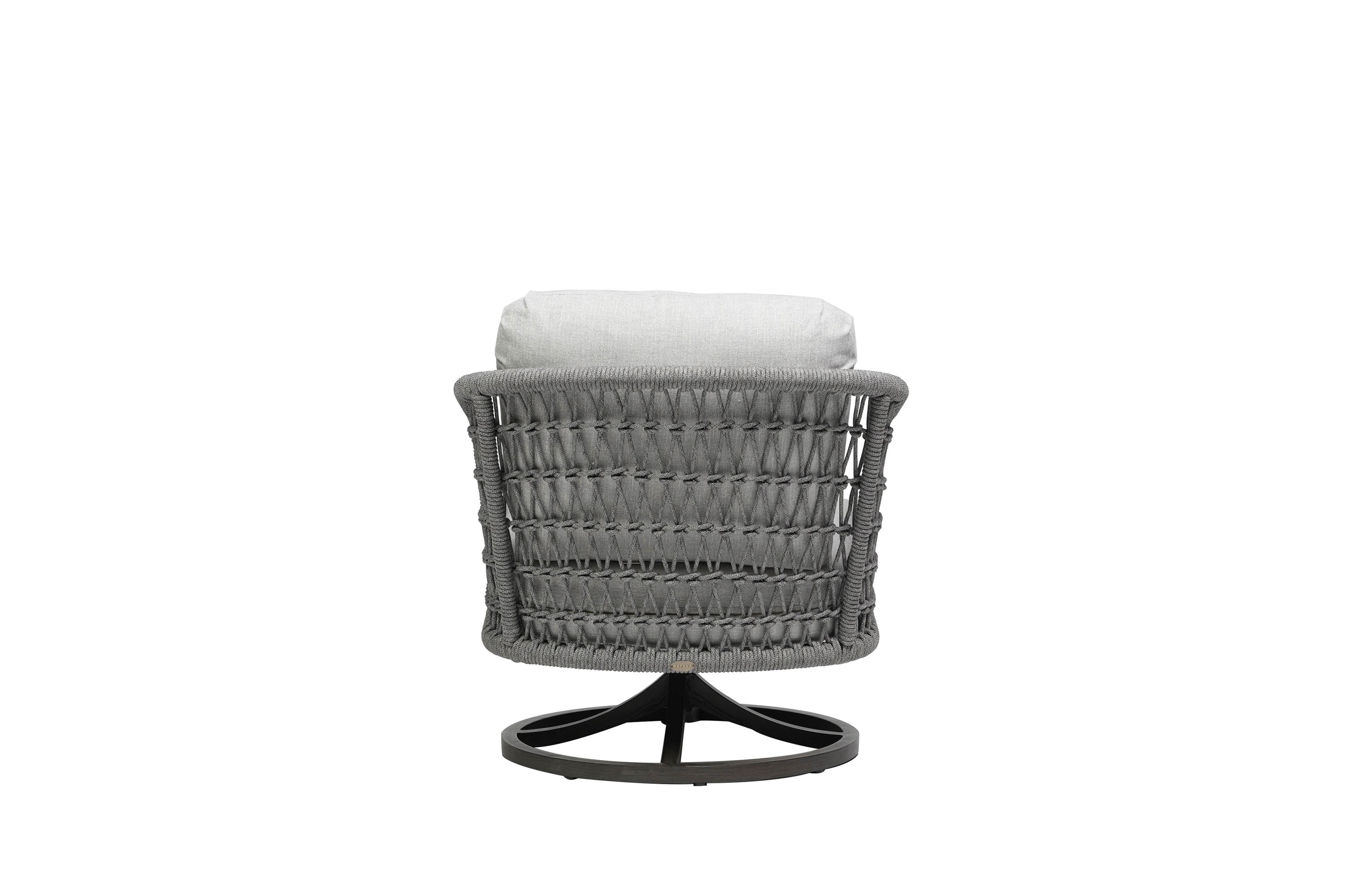Ratana Poinciana Rope-Back Swivel Rocker