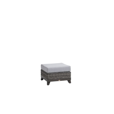 Cushioned Woven Ottoman