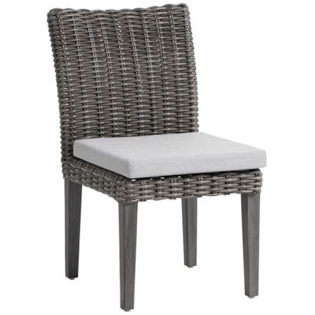 Woven Dining Side Chair w/Seat Cushion
