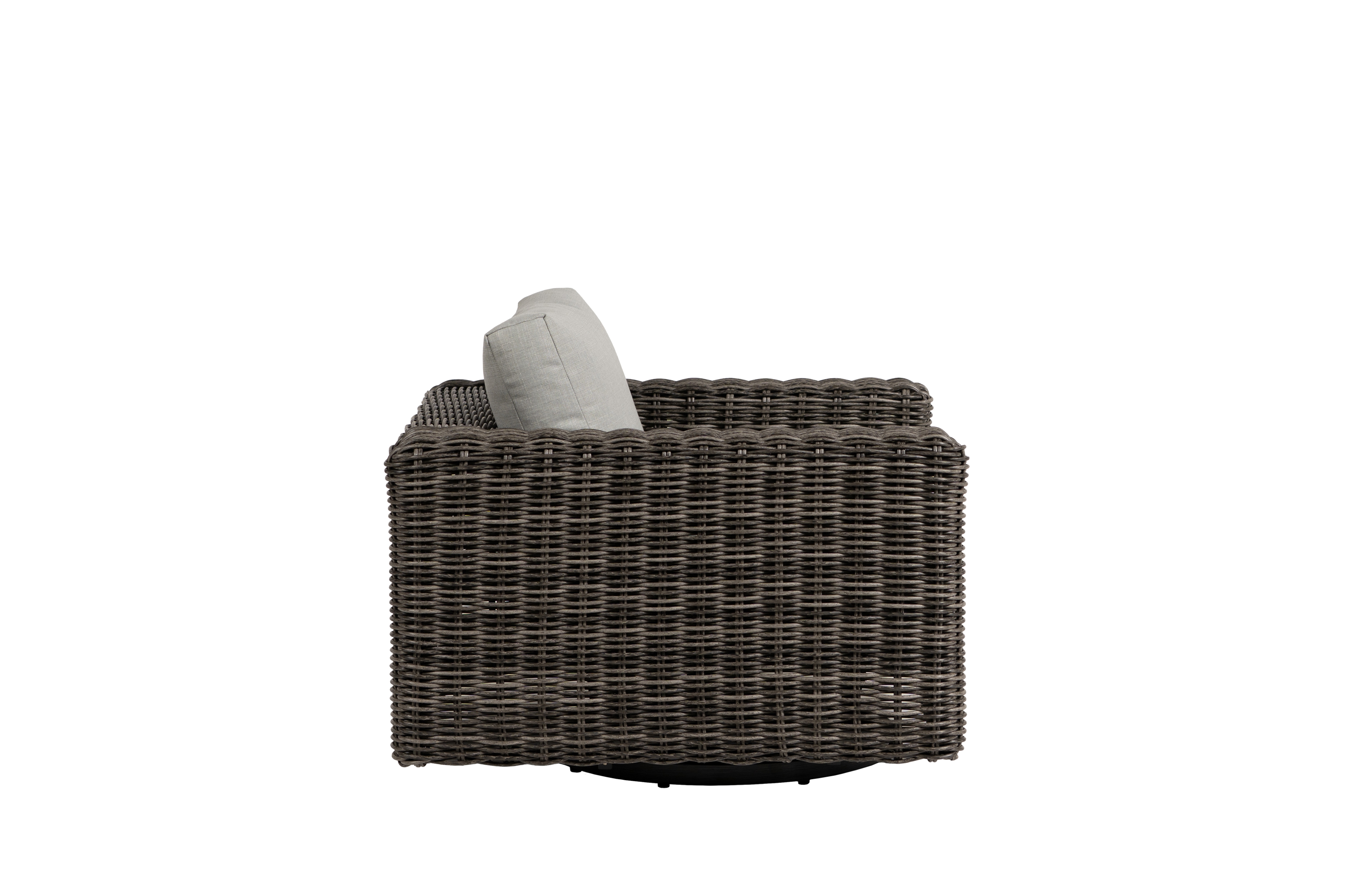 Woven Swivel Gliding Club Chair