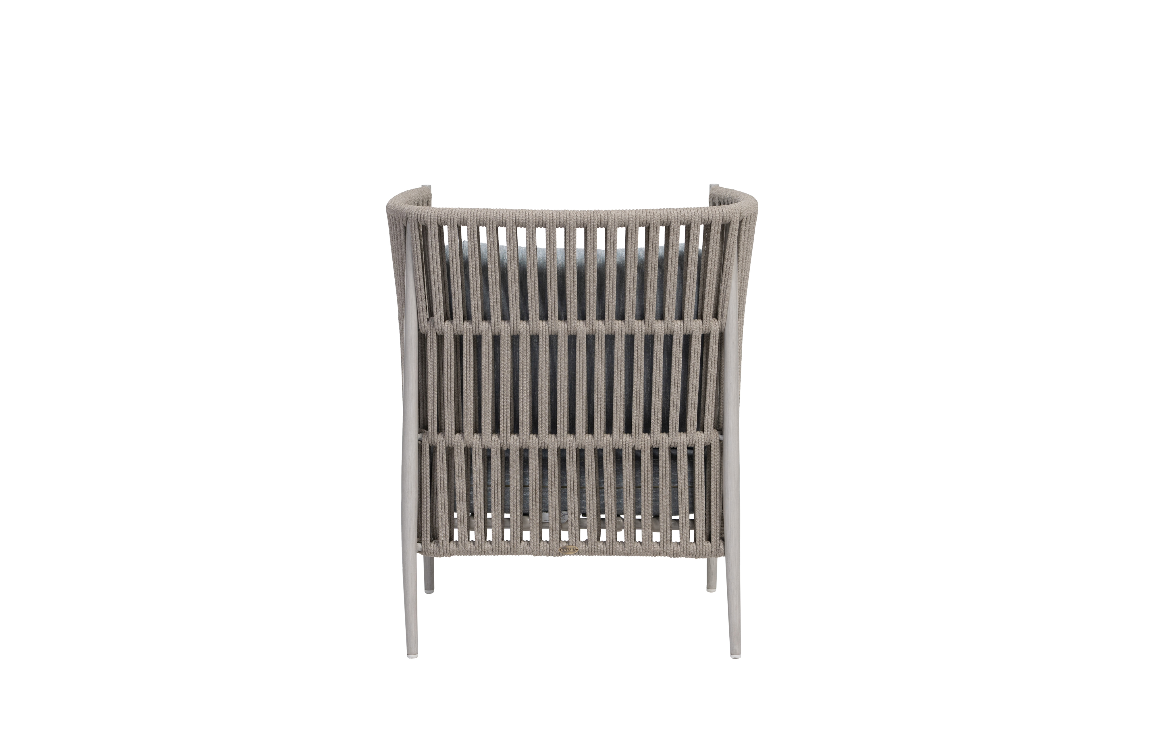Cushioned Rope High-Back Chair