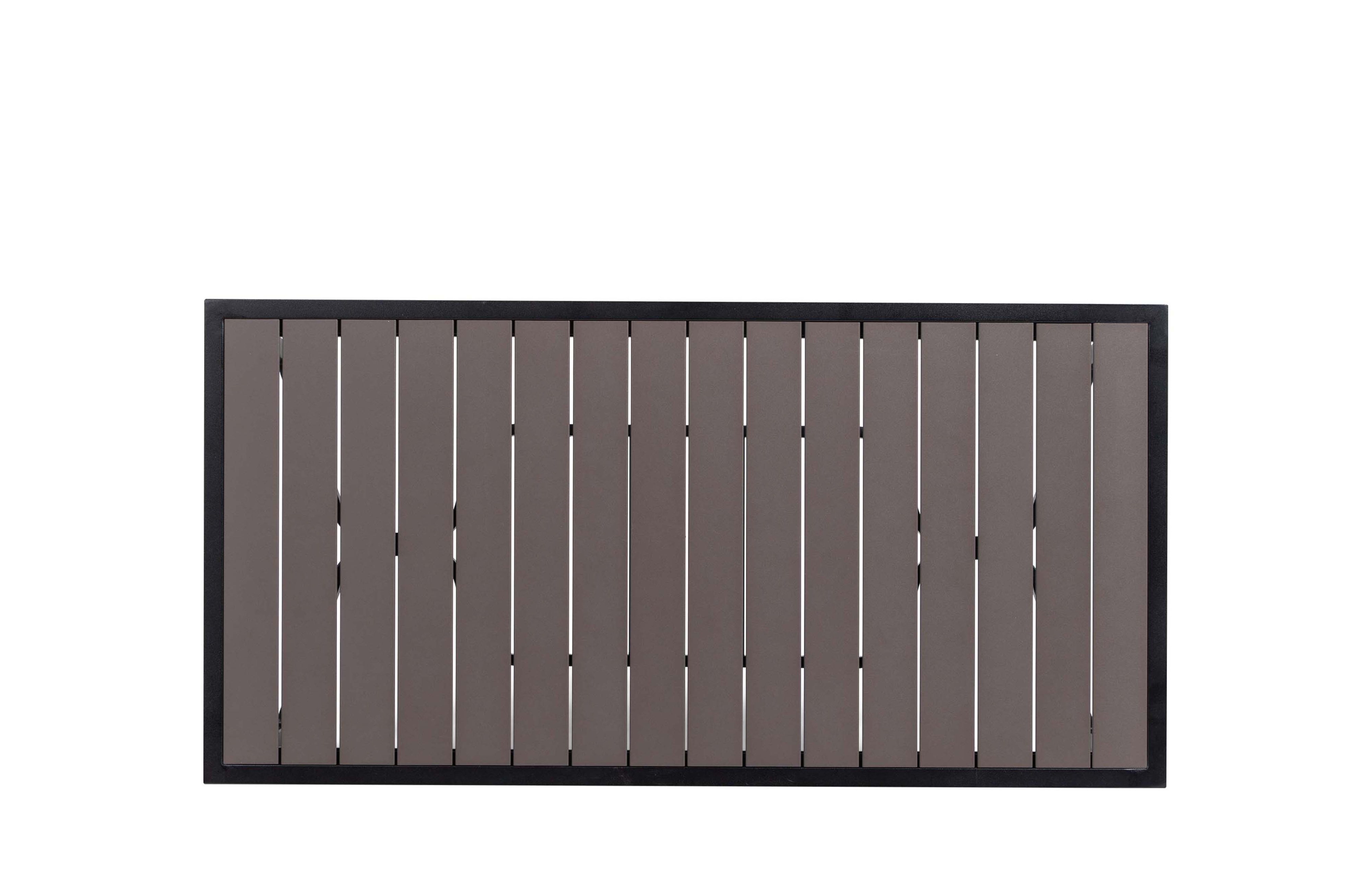 Rect. Two-Tone Aluminum Coffee Table