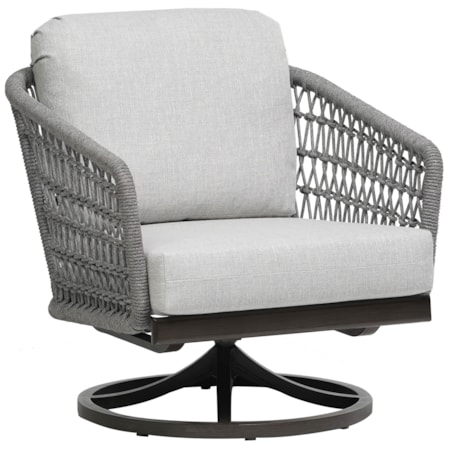 Rope-Back Swivel Rocker