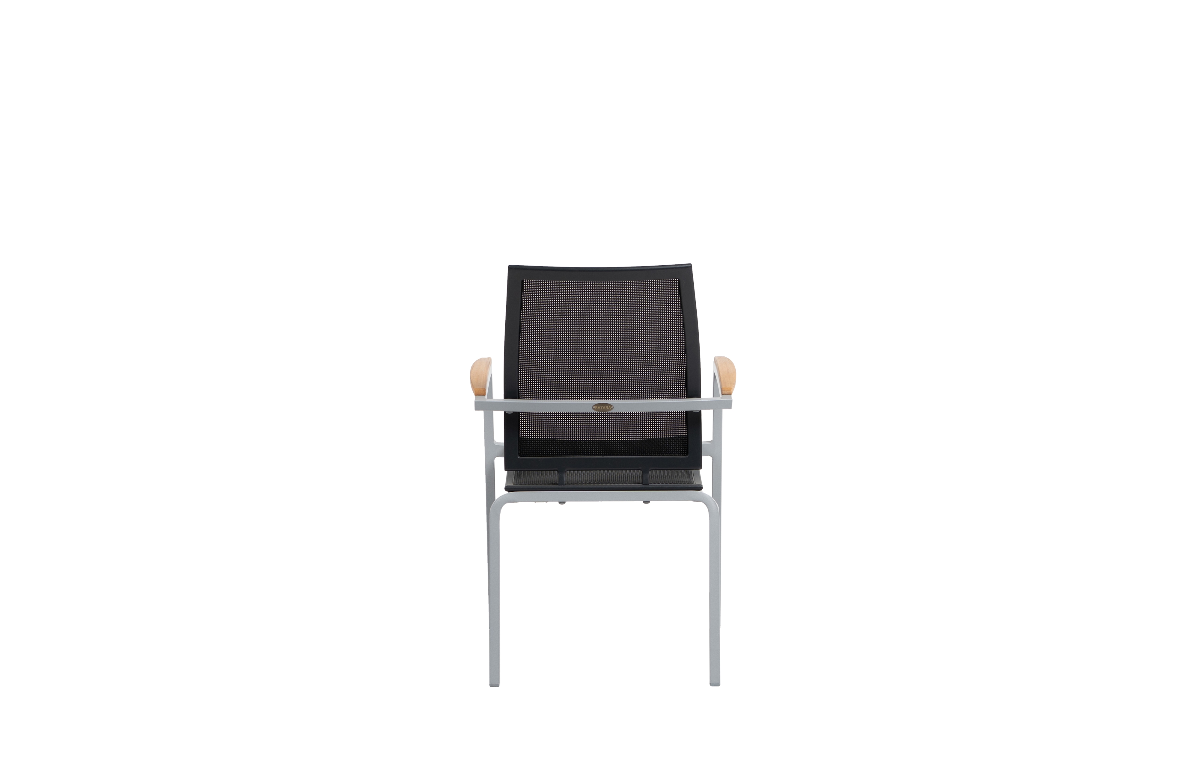 Sling Dining Chair w/Teak Panel Arms