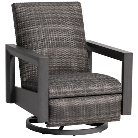Modern Coastal Swivel Recliner