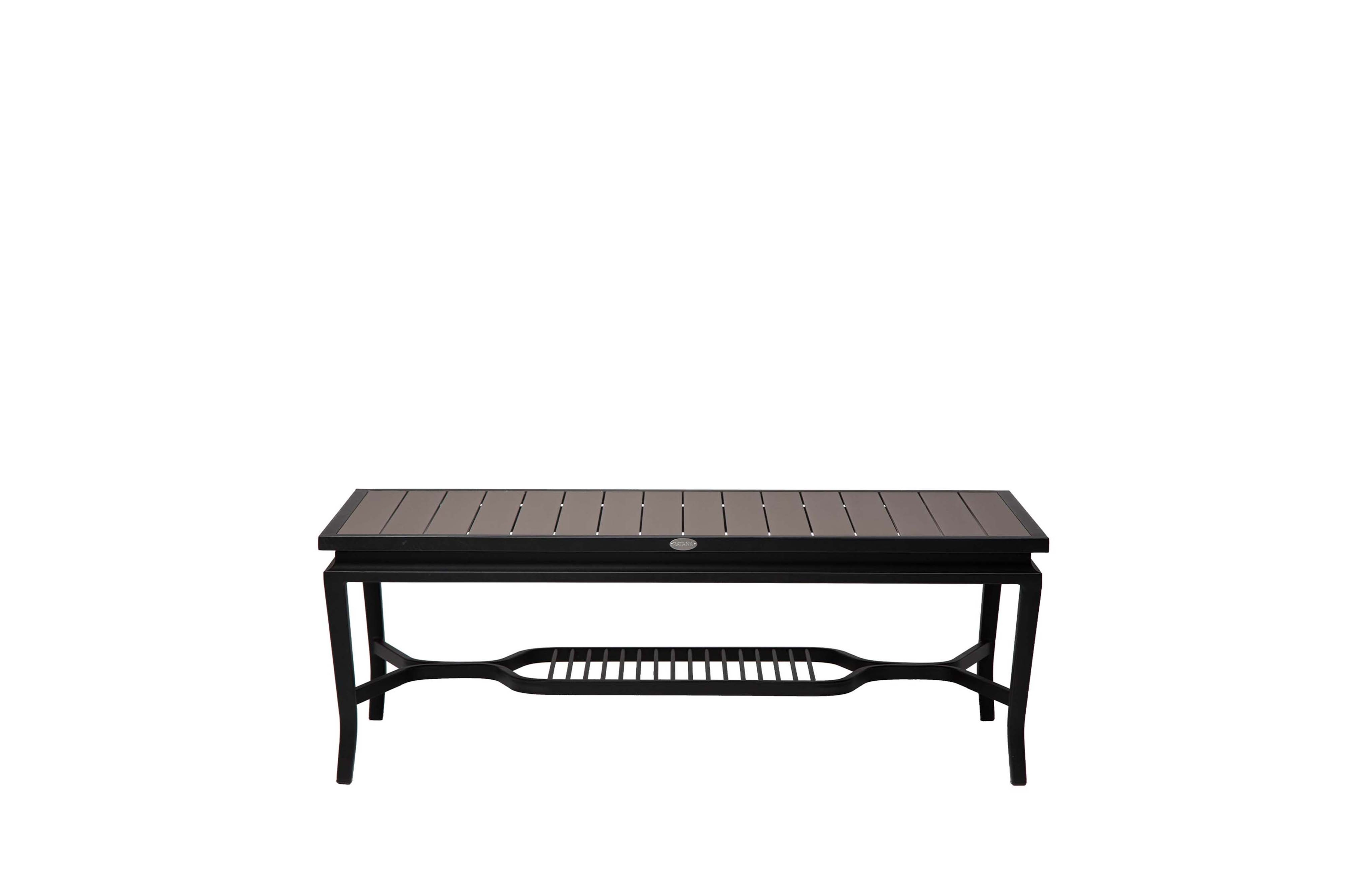 Rect. Two-Tone Aluminum Coffee Table