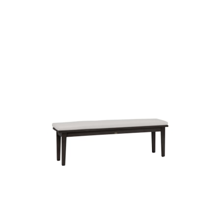 57" Cushioned Dining Bench