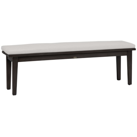 57" Cushioned Dining Bench