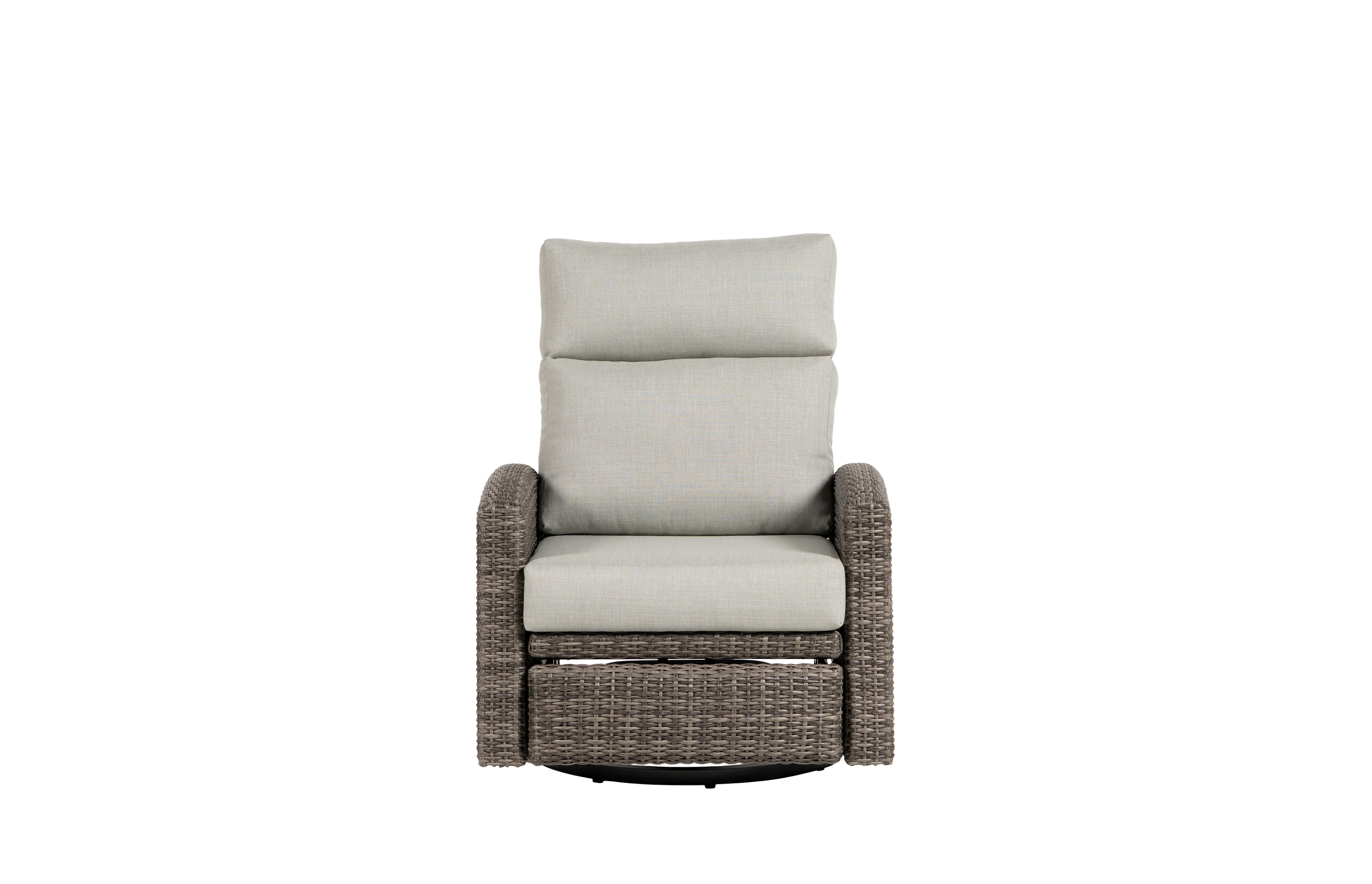 Casual Woven Swivel Recliner