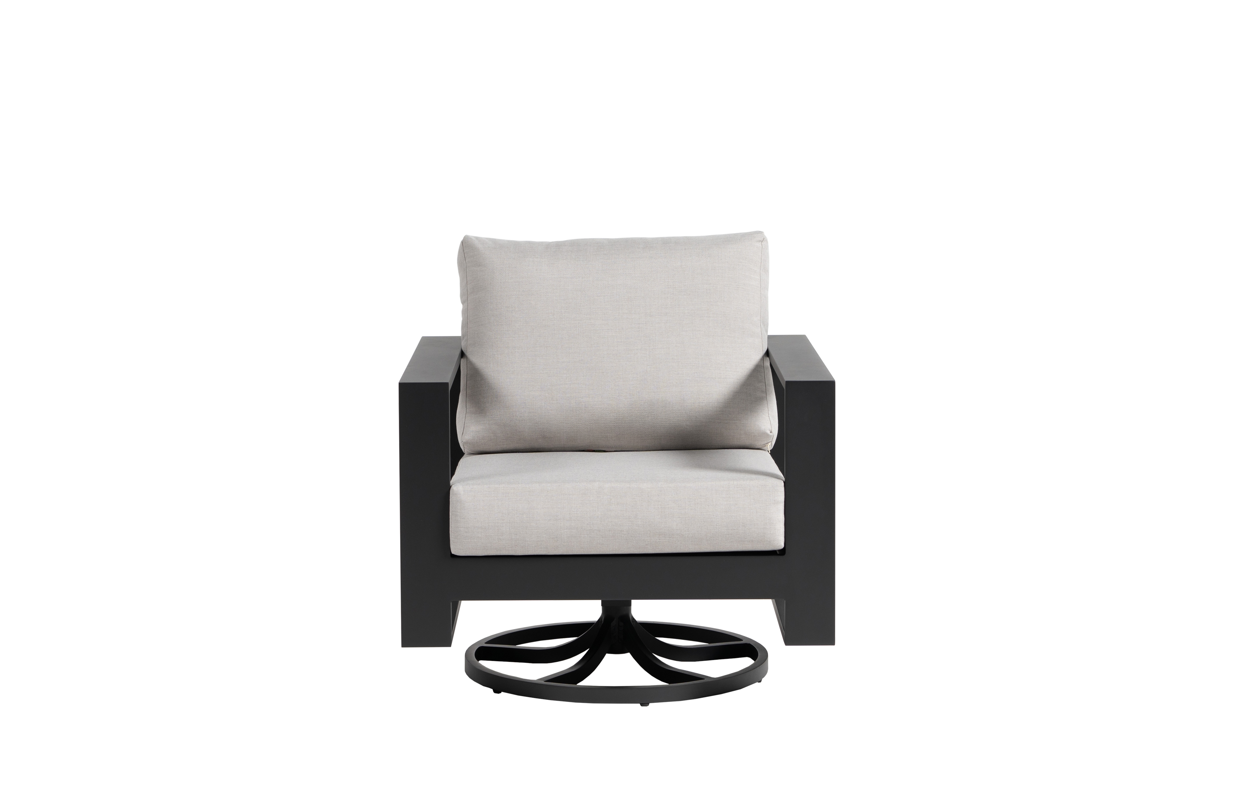 Ratana Vienna Modern Ladder-Back Swivel Club Chair