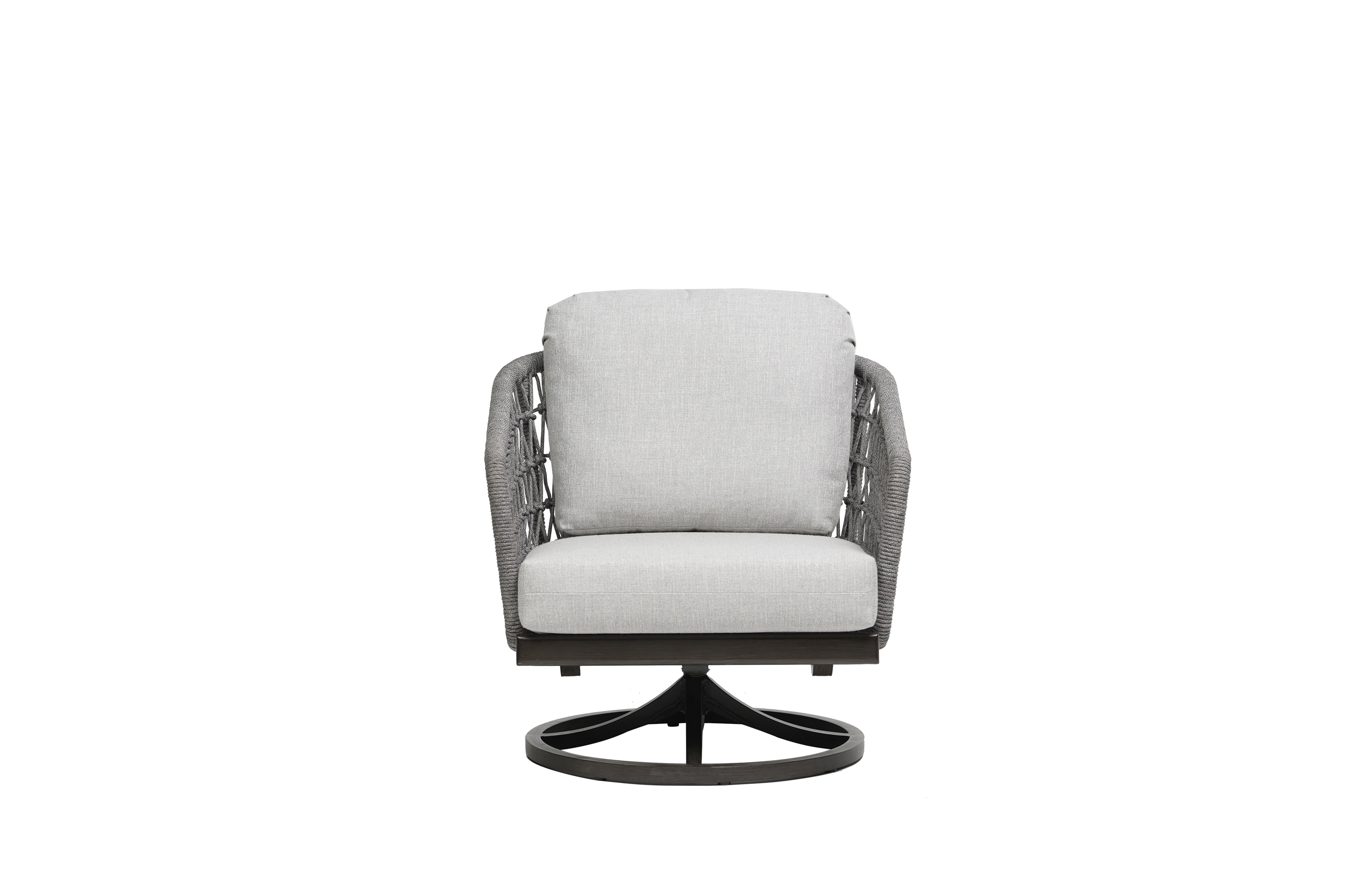 Ratana Poinciana Rope-Back Swivel Rocker