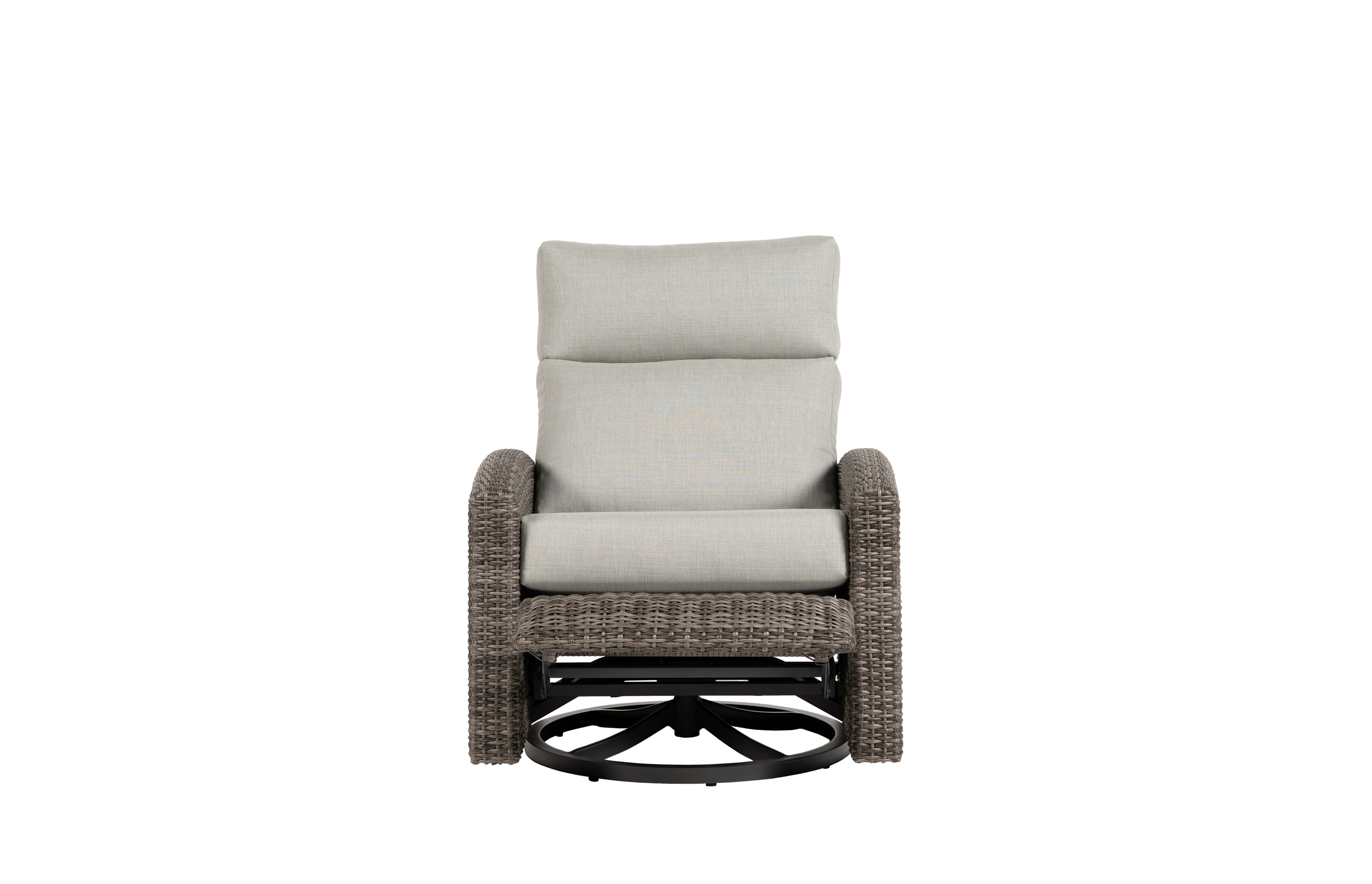 Casual Woven Swivel Recliner