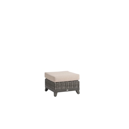 Woven Cushioned Ottoman