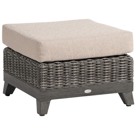 Woven Cushioned Ottoman