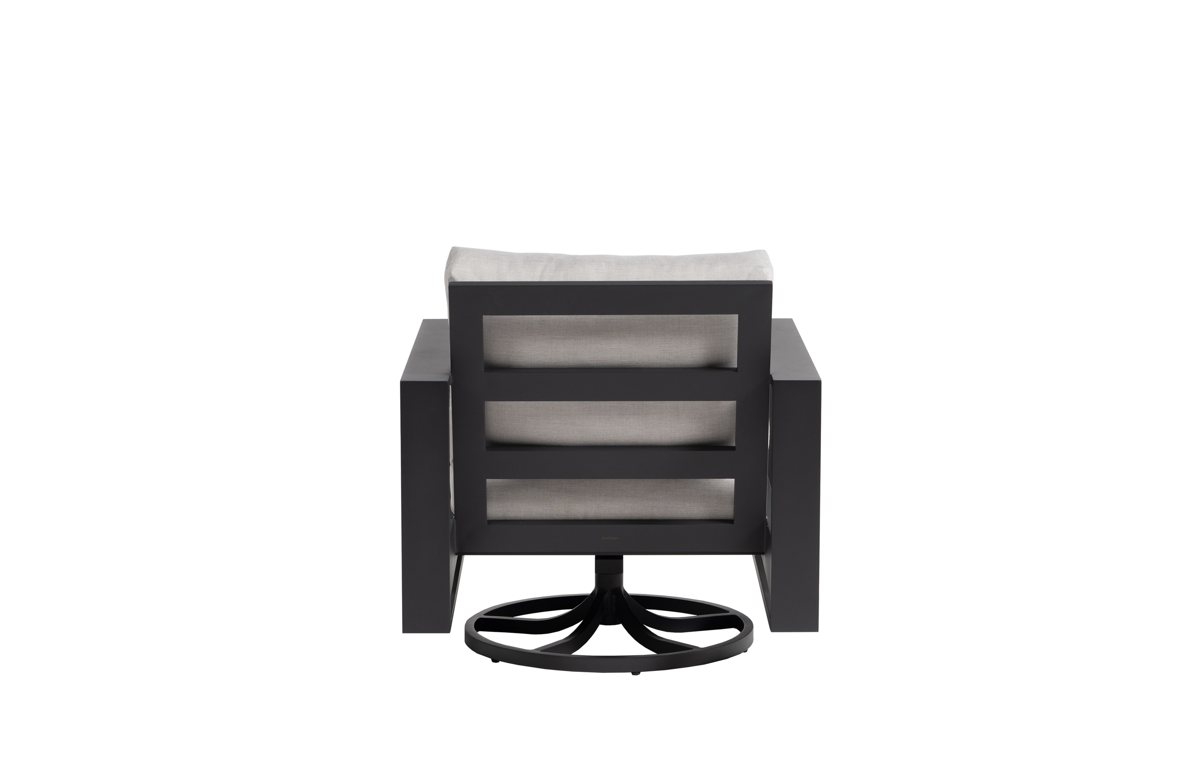 Ratana Vienna Modern Ladder-Back Swivel Club Chair