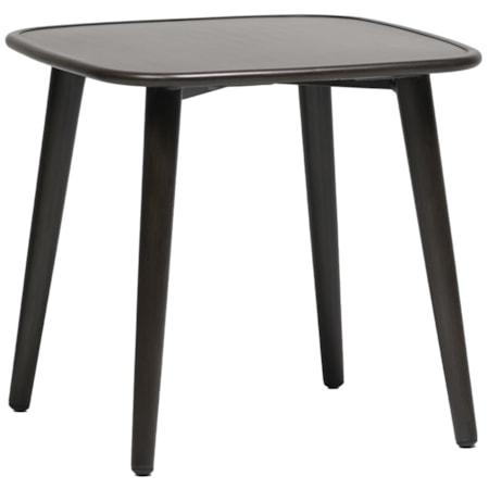Modern 23" Sq. Aluminum Side Table