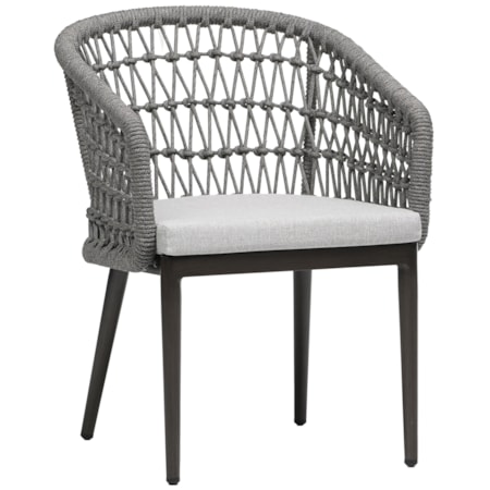 Rope-Back Dining Arm Chair