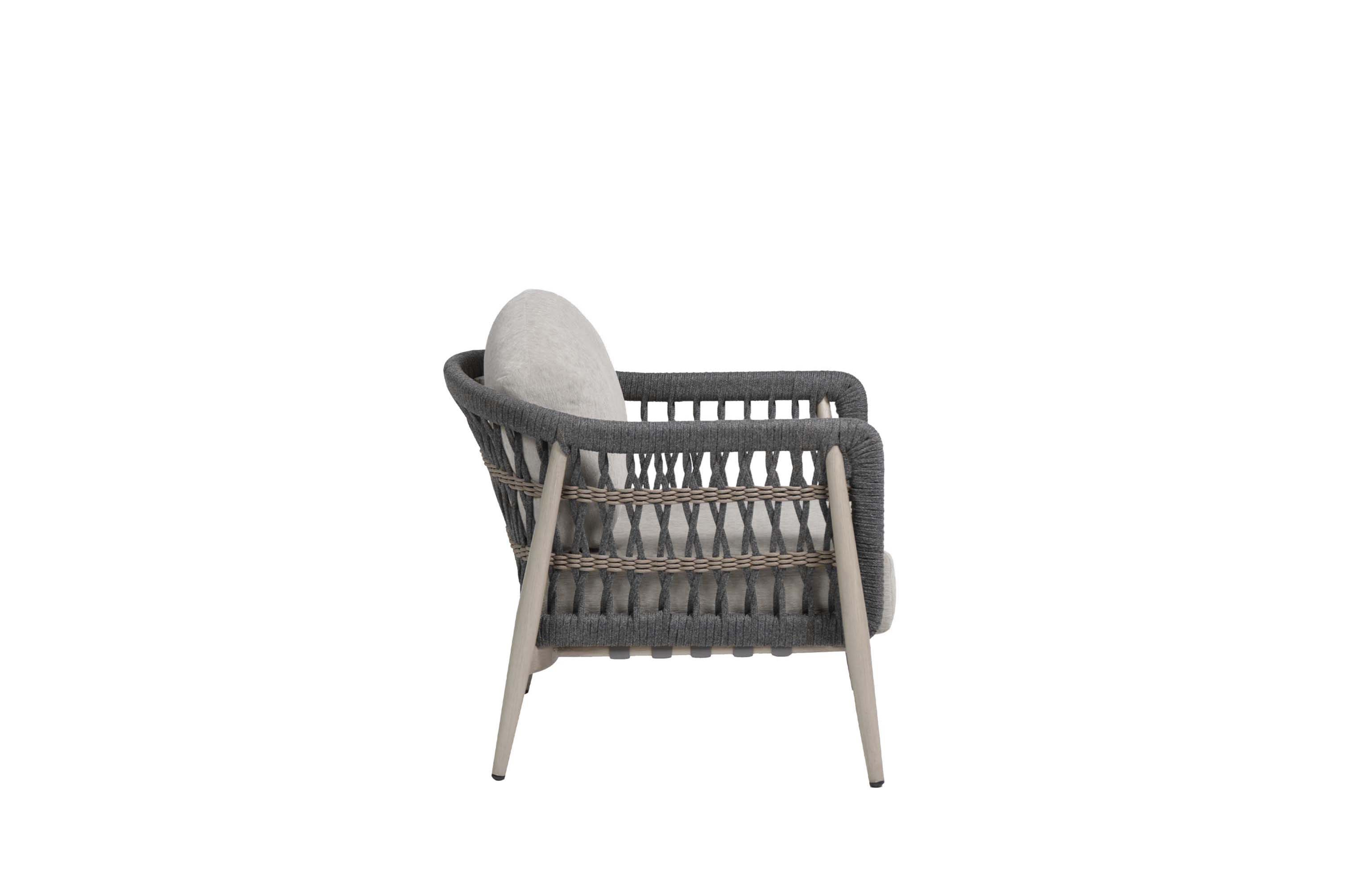 Rope Barrel-Back Club Chair