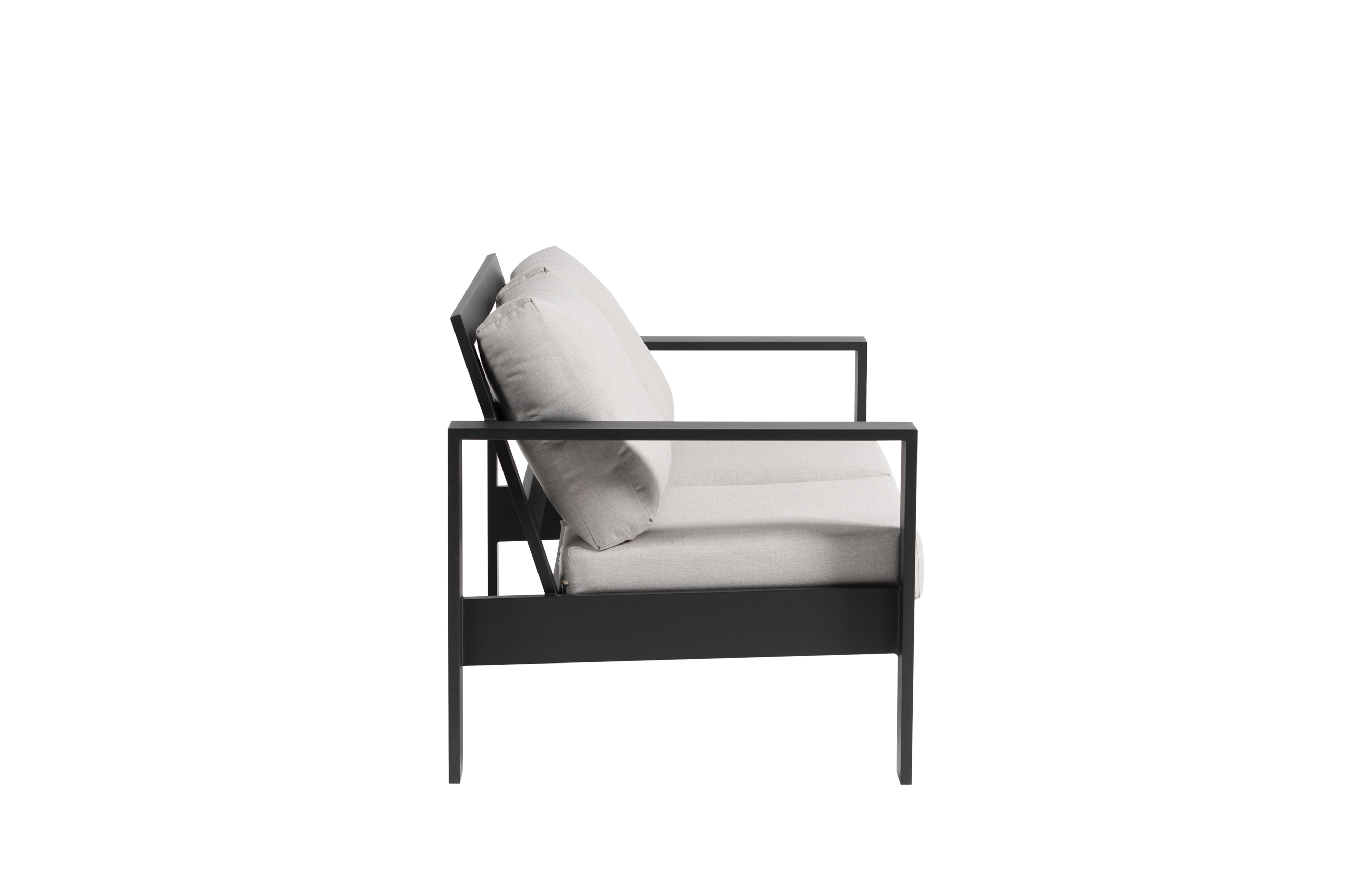 Modern Ladder-Back Loveseat
