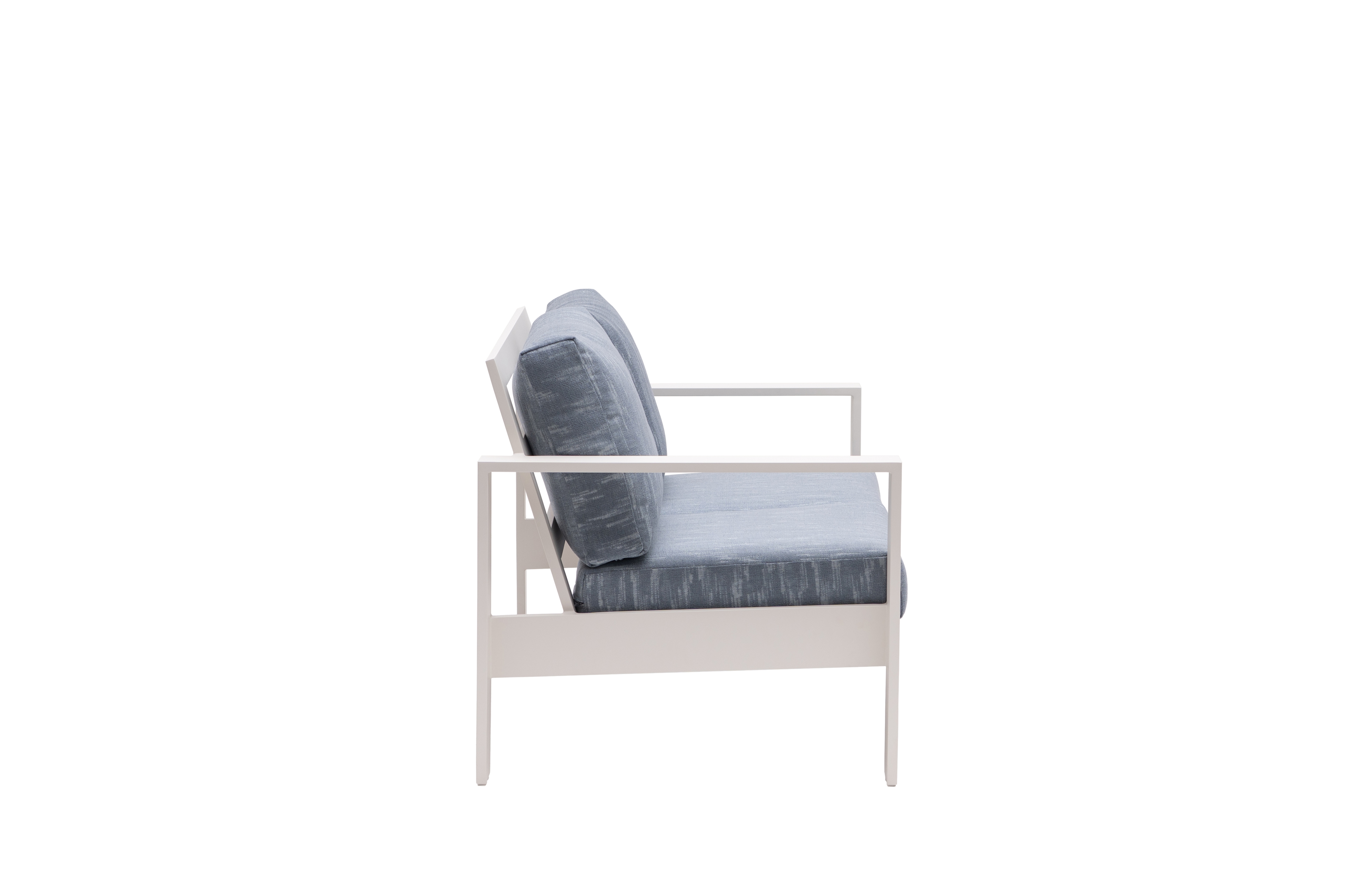 Modern Ladder-Back Loveseat