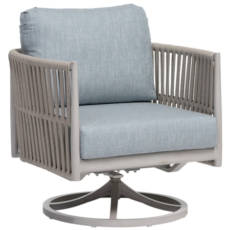 Cushioned Rope Swivel Rocker
