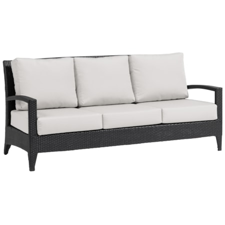 Woven Open-Arm Sofa
