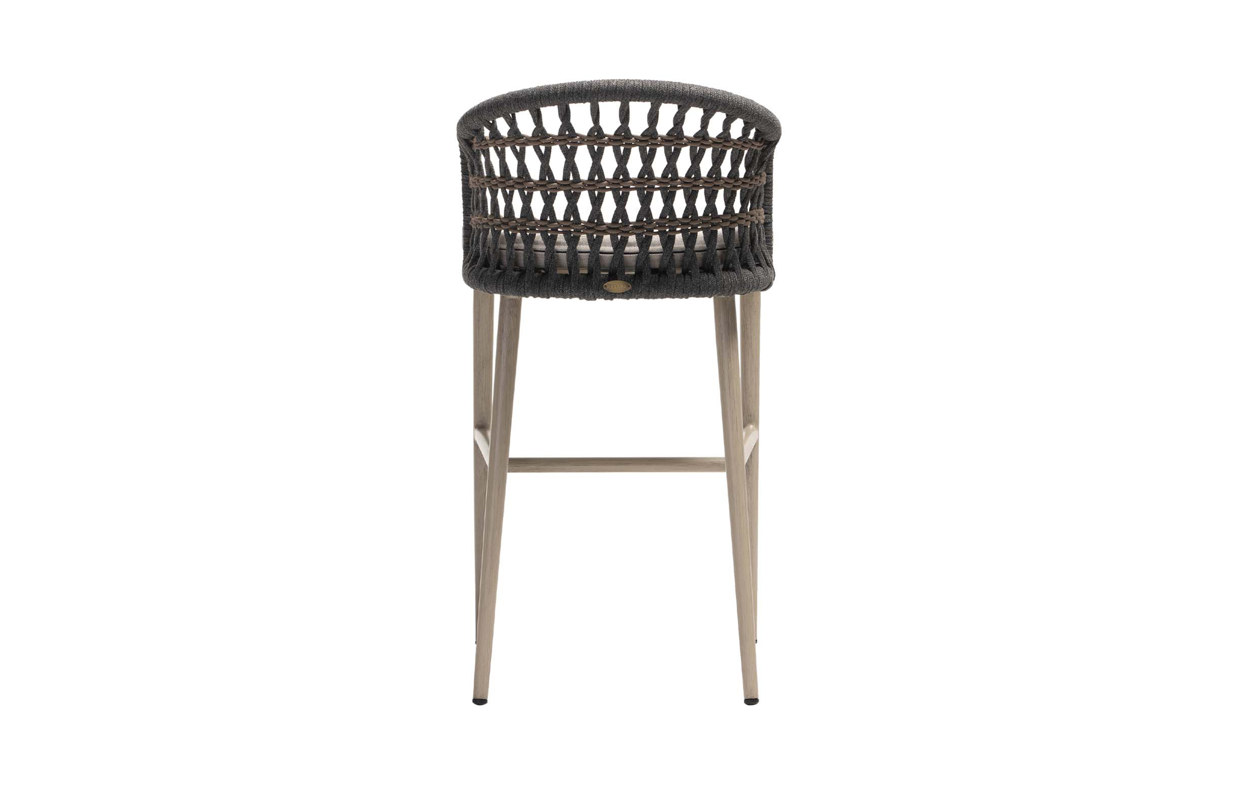 Ratana Coconut Grove Rope Barrel-Back Bar Chair