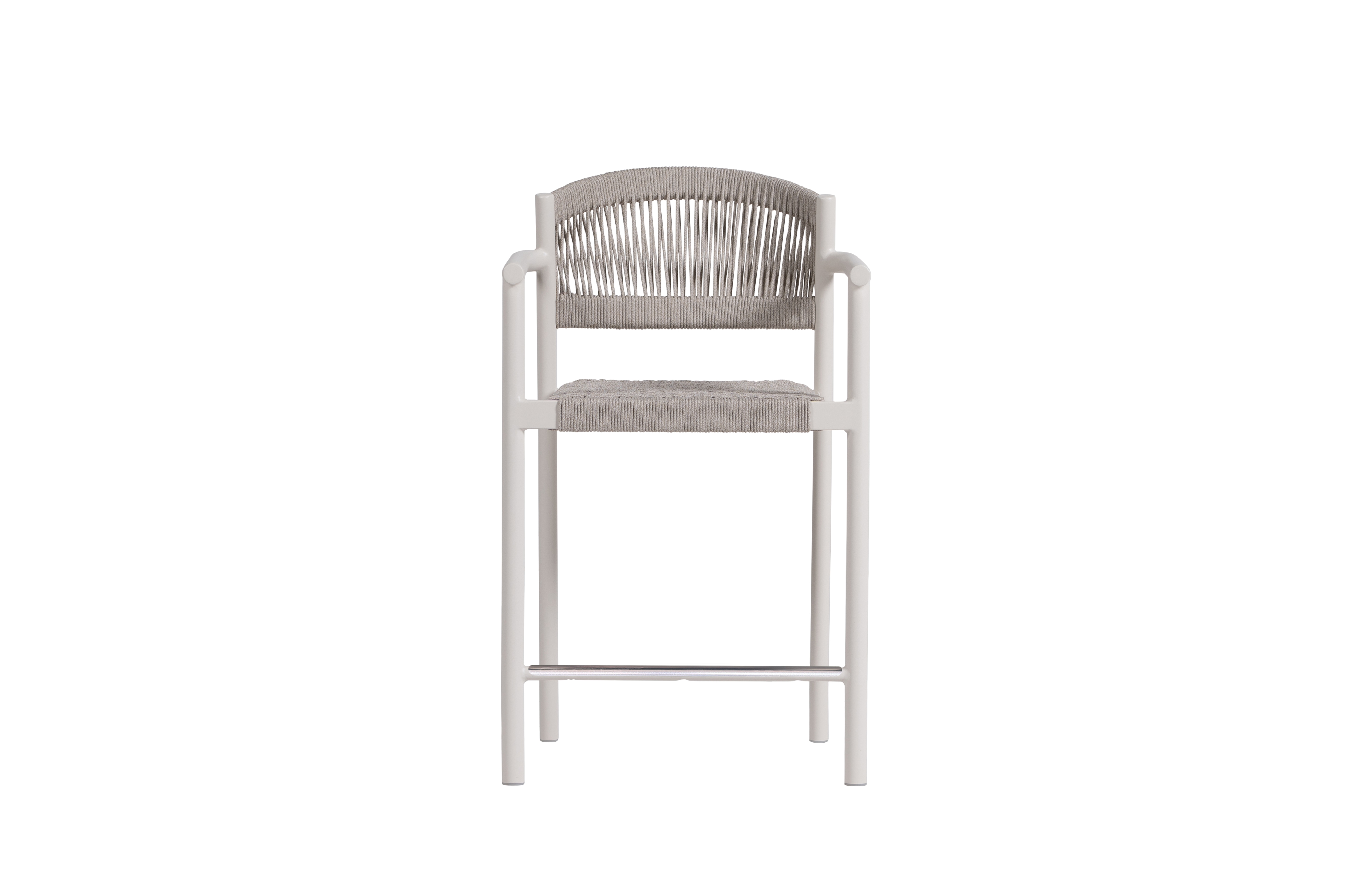 Stacking Modern Rope Counter Arm Chair