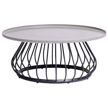 36" Round Pedestal Coffee Table