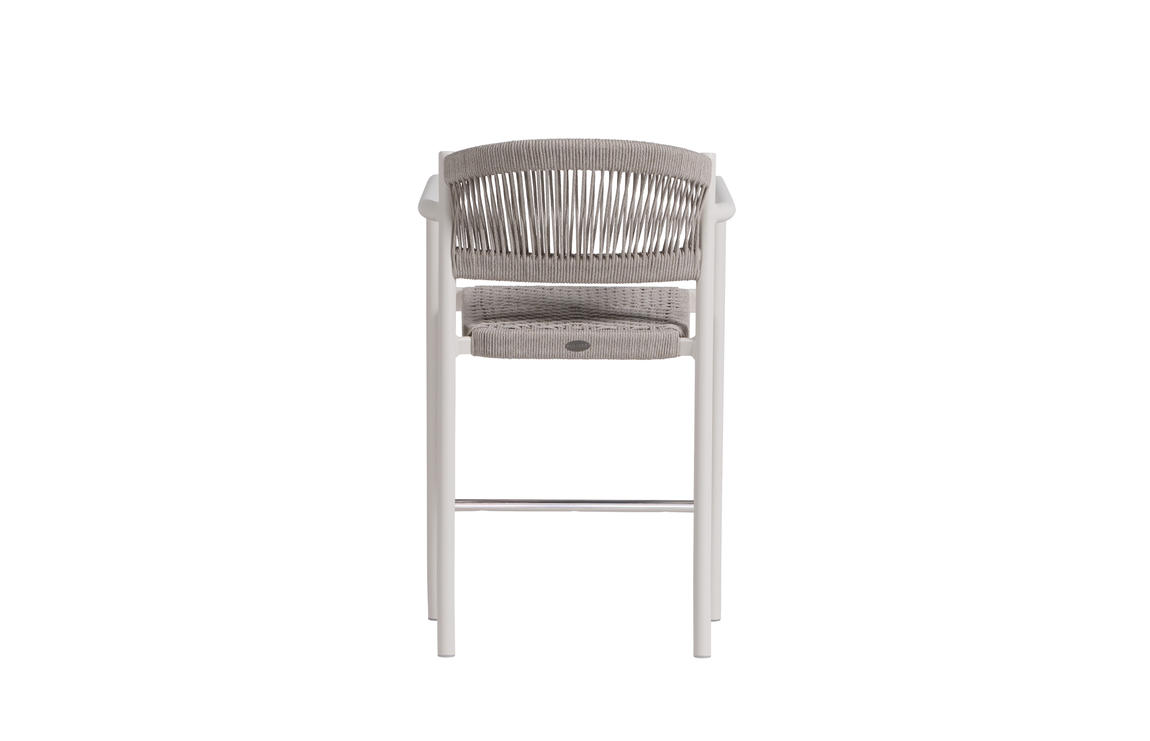 Stacking Modern Rope Counter Arm Chair