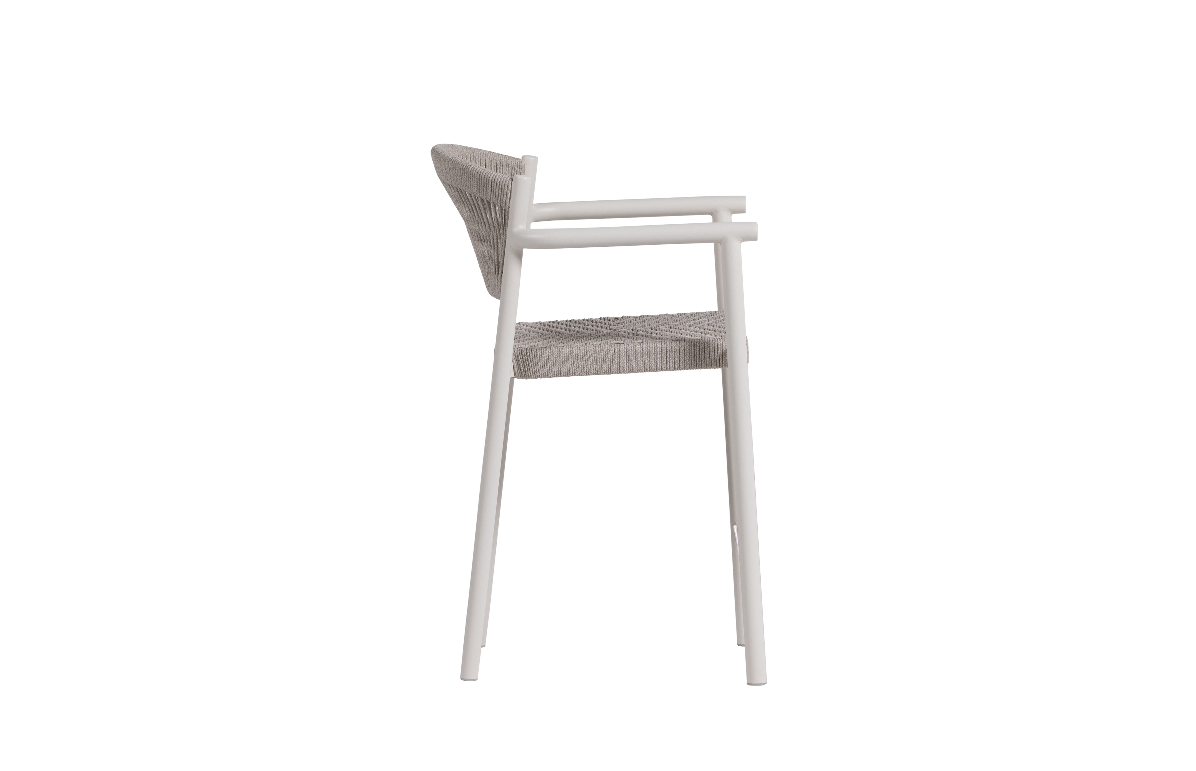 Stacking Modern Rope Counter Arm Chair