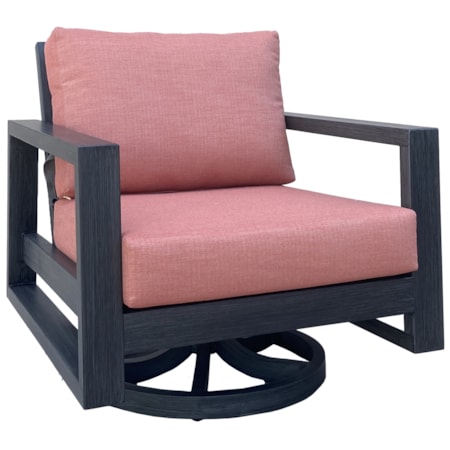 Modern Swivel Rocking Club Chair