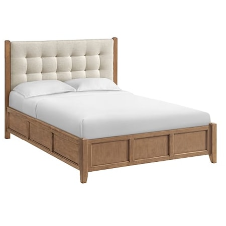 Customizable Queen Upholstered Panel Bed