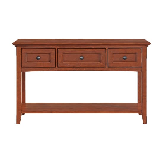 Whittier Wood McKenzie 3-Drawer Sofa Table