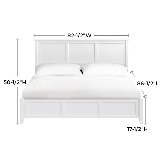 Whittier Wood McKenzie King Panel Bed