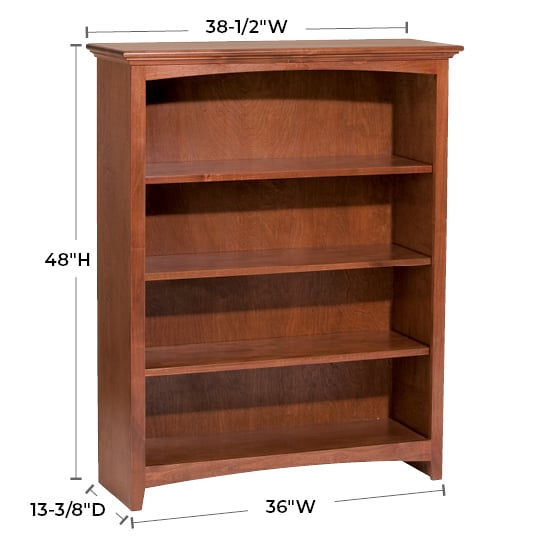 36"W X 48"H Bookcase