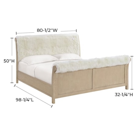 King Sheepskin Bed