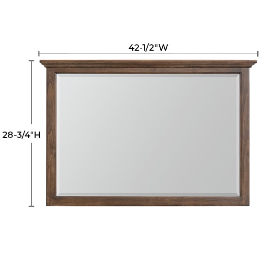 Whittier Wood McKenzie Beveled Mirror