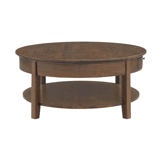 1-Drawer Round Cocktail Table
